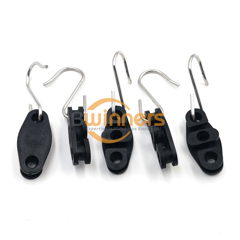 Abrazadera de cable de fibra óptica