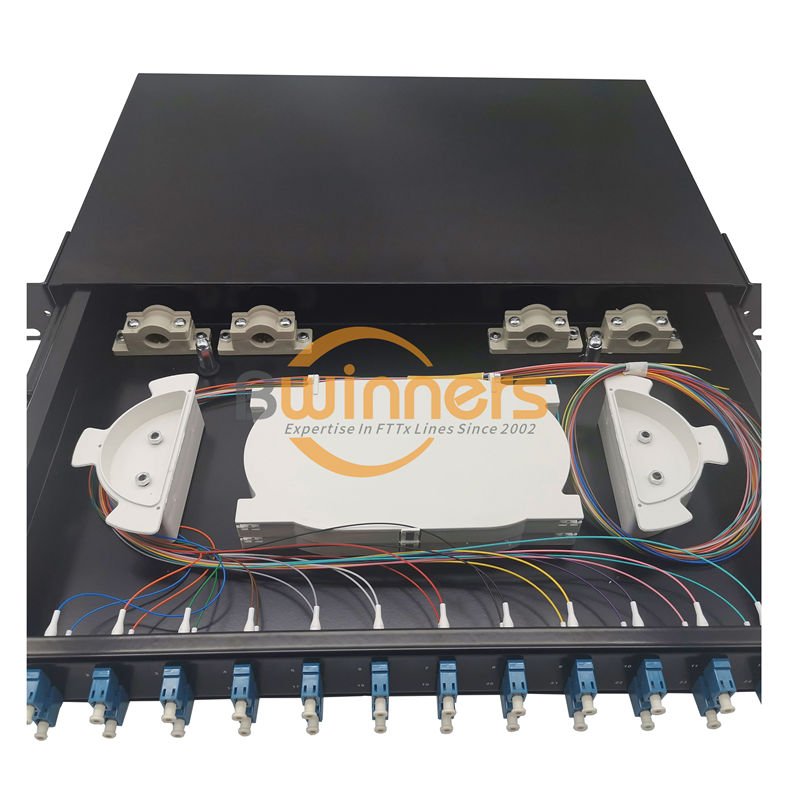 Caja de panel de conexión de fibra